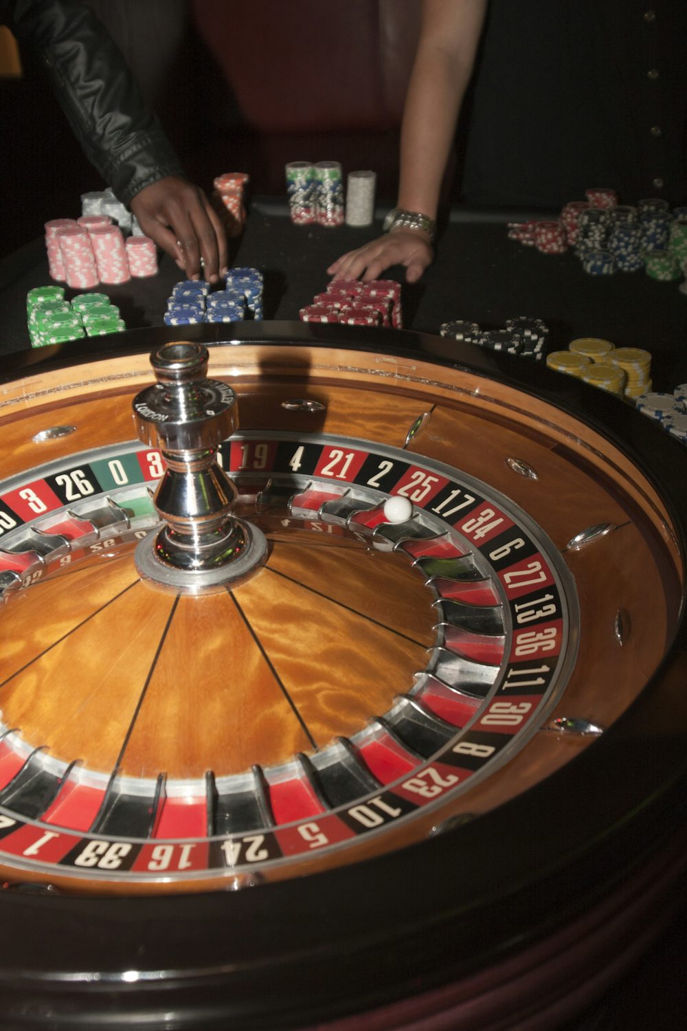 Roulette at the table